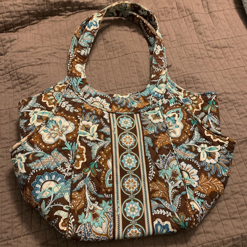 Vera Bradley purse - brown/blue
